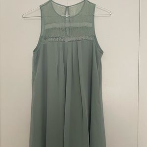 BCBGeneration lace yoke pleated shift dress